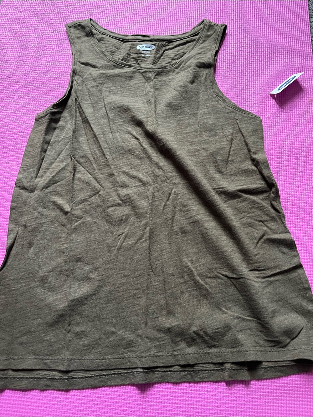 Old Navy Olive Sleeveless Tank Top